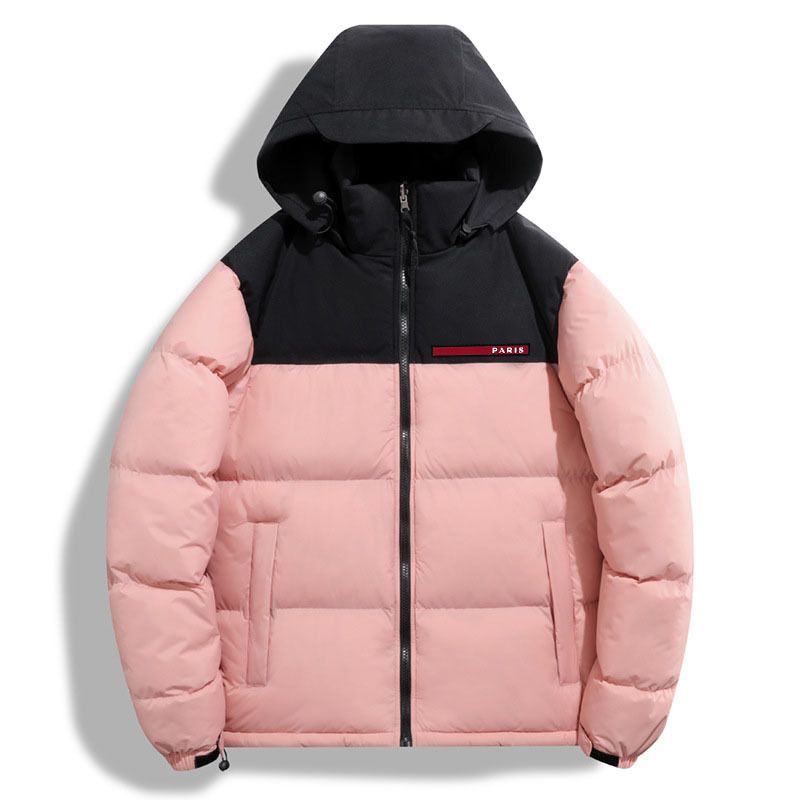 Premium Tech Fleece Hooded Jacket, Winter Warm Zip-Up Coat With Advanced Insulation, Oversized Streetwear Outerwear In White/Black/Pink/Orange/Navy_voghion.com