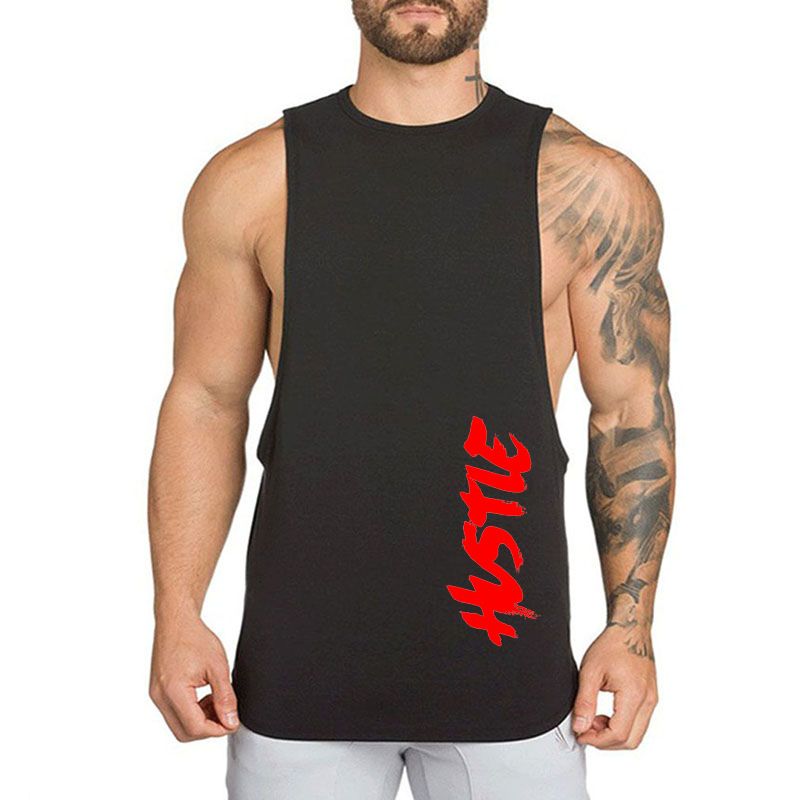 Ins Sport Ärmellose Lose Fitness Lauf Atmungs Training Weste Baumwolle_voghion.com