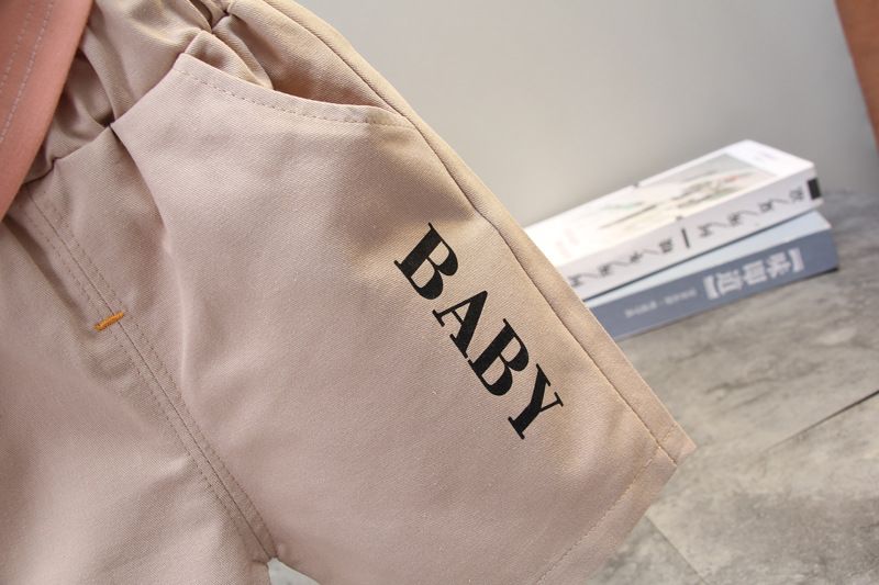 2024 sommer Neue Koreanische kurzarm Ch's Jungen 0-4 Jahre Alt Rundhals Gestreiften T-shirt Shorts Zwei stück Set für_voghion.com