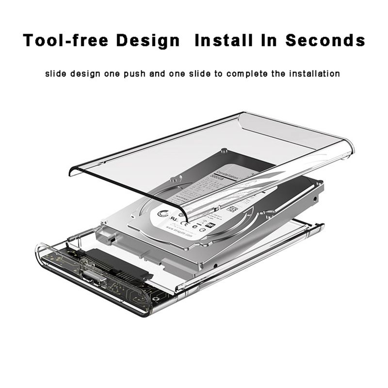 1 disque dur externe transparent avec un boîtier de 2,5 pouces_voghion.com
