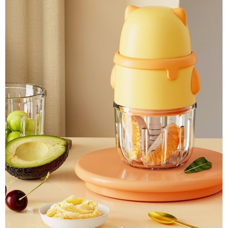 Little Flower Cat Food Processor Electric Meat Grinder Puree Multi-Functional Baby Rice Cereal Tool_voghion.com
