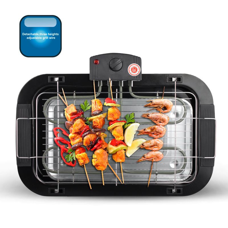 RAF Electric Tabletop Grill, Household Barbecue Oven For Indoor Grilling And Parties, Compact Appliance With Non-Stick Surface, Easy To Clean, EU Standard_voghion.com