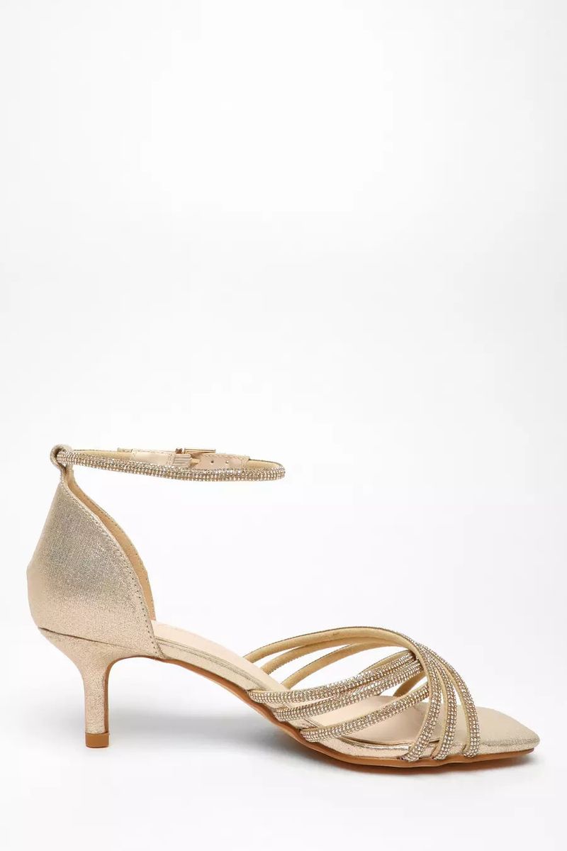 Fashion diamond strap sandals small short heels open toe small square head high heels sandals_voghion.com