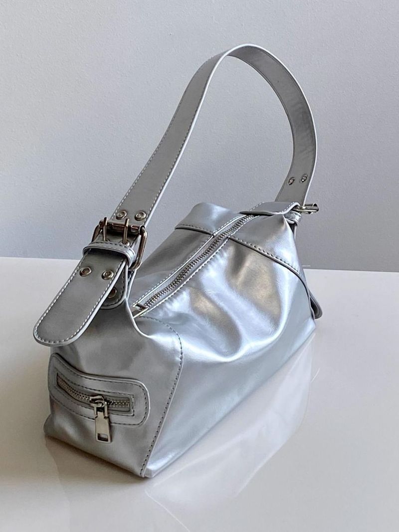 2025 Fall/Winter New Women's Silver Underarm Bag Shoulder Bag Versatile_voghion.com