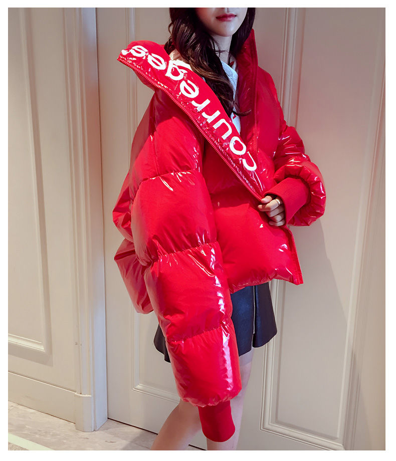 Moda femminile in cotone, ins, piumino in cotone autunno e inverno, pelle lucida, nuovo cappotto 2022, stile coreano_voghion.com