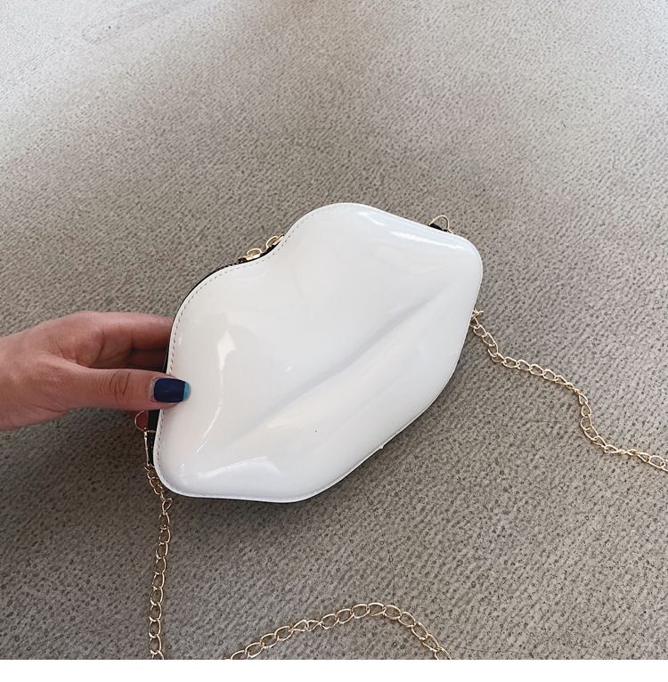 2021 Sommer neue Lippen Mini Make-up kleine Tasche Mode Candy Schulter Umhängetasche Kette Tasche Damentasche_voghion.com