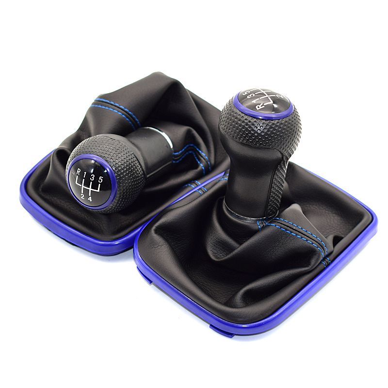 For VW Golf IV 4 GTI R32 Bora Jetta 5 Speed Black Frame Gear Shift Knob Lever Gaiter Boot 1999-2004 23mm_voghion.com