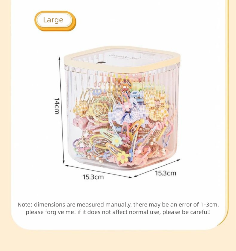 Desktop Press Pop-up Large Capacity Transparent Cosmetic Miscellaneous Organizer Multifunctional Storage Box_voghion.com