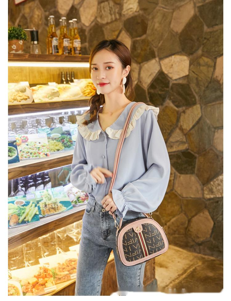 Sac à main femme 2023 nouvelle lettre impression abeille ruban messager sac à bandoulière mode décontracté sac de téléphone portable sac pour femmes_voghion.com