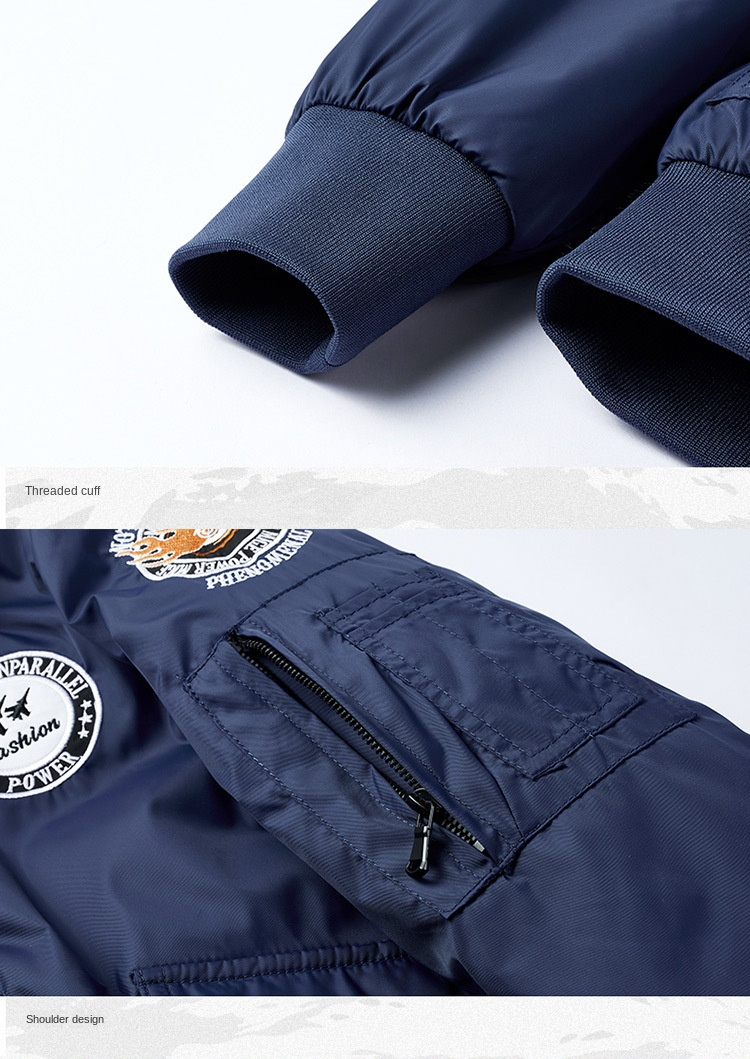 Modetrend Männer Winter gepolstert verdickt winddicht kalt neue Biker Stickerei Hundert Jacke Jacke heiße Modelle_voghion.com