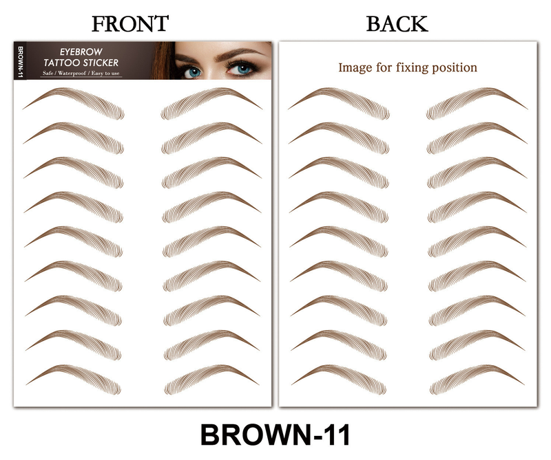 Naklejki na brwi 6D Hair Like Eyebrows Makeup Wodoodporne brwi Długie naturalne włosy-podobne autentyczne tatuaż na brwi_voghion.com