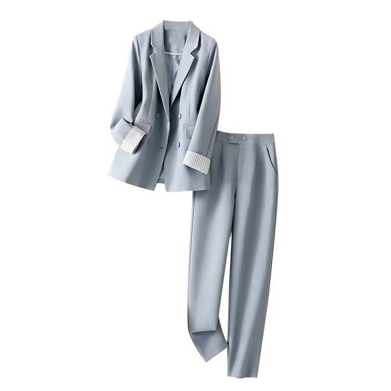 Women's Clothing New Commuter Simple High end Suit Fashion Set Women's Casual Formal Two piece Set_voghion.com