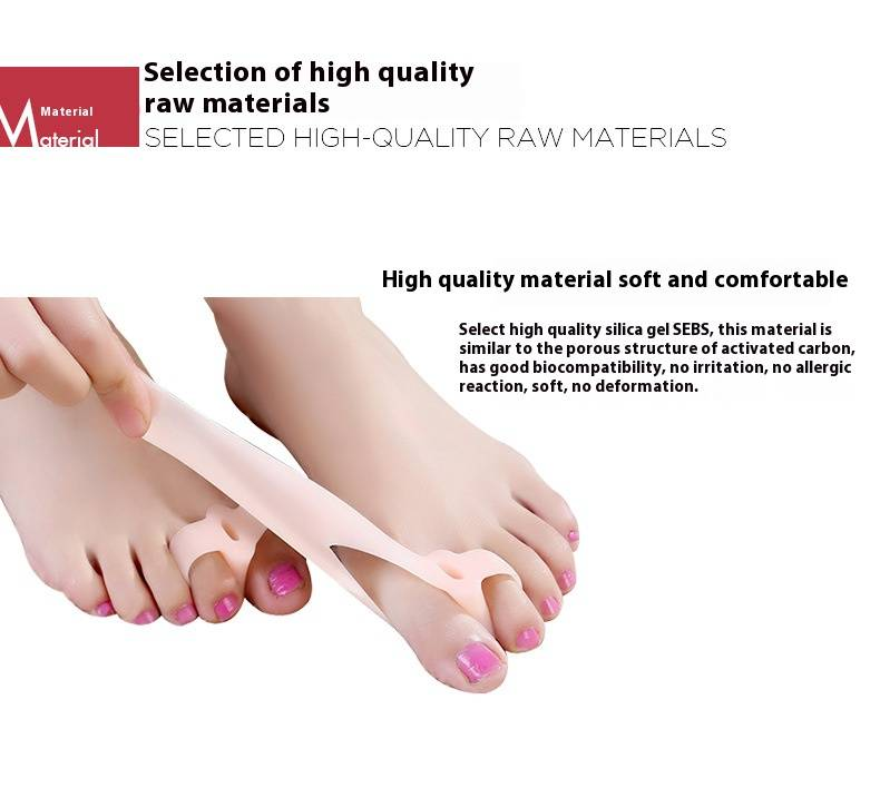 Correttore per alluce valgo, uso quotidiano, correttore per dita dei piedi, manicotto in silicone per la cura dell'alluce valgo_voghion.com