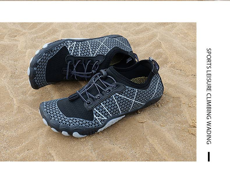 Zapatos acuáticos descalzos para hombre y mujer: zapatos acuáticos de cinco dedos de secado rápido con suela de goma antideslizante, ligeros y transpirables._voghion.com