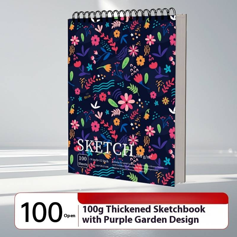 Premium A4 Sketchbook For Artists - 120gsm Acid-Free Paper, Spiral Bound Blank Drawing Pad For Pencil, Charcoal, Colored Pencils_voghion.com