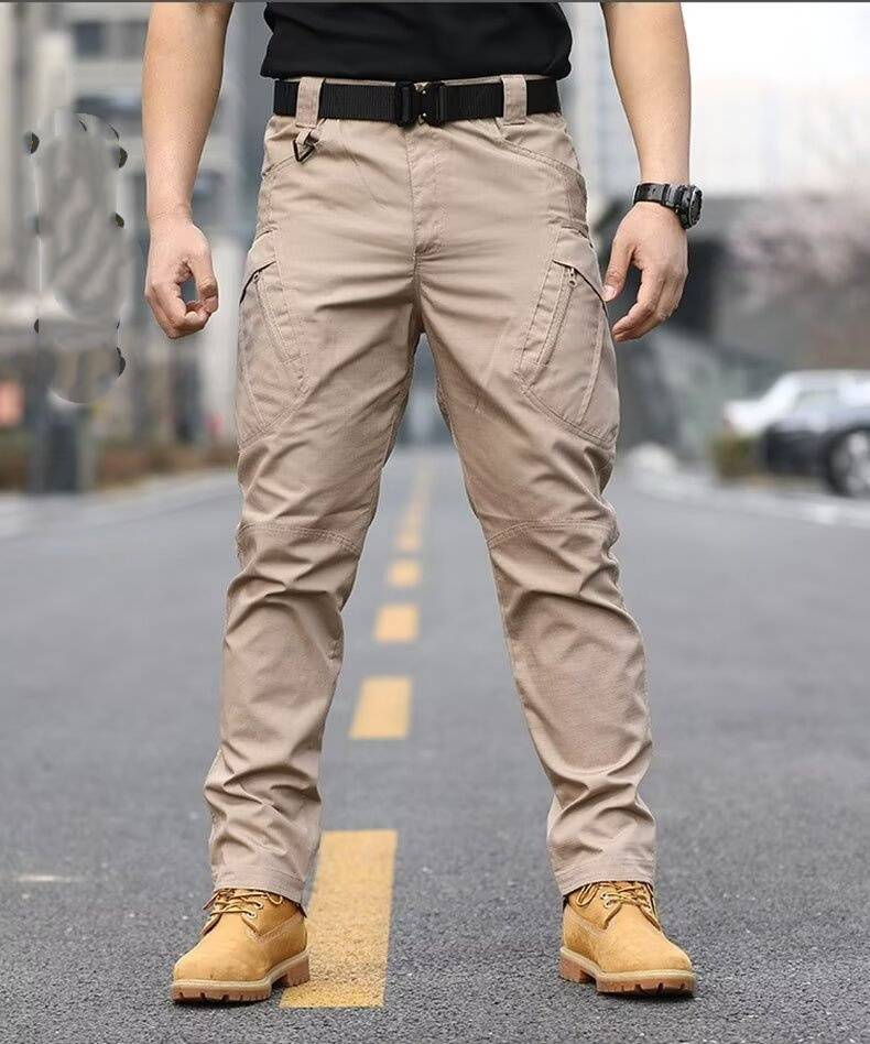 Erkekler İçin Vintage Sokak Taktik Pantolonu - Askeri İş Kıyafetleri (Çok Cepli, Hafif, Düz Kesim, M-6XL, Siyah/Haki/Ordu Yeşili)_voghion.com