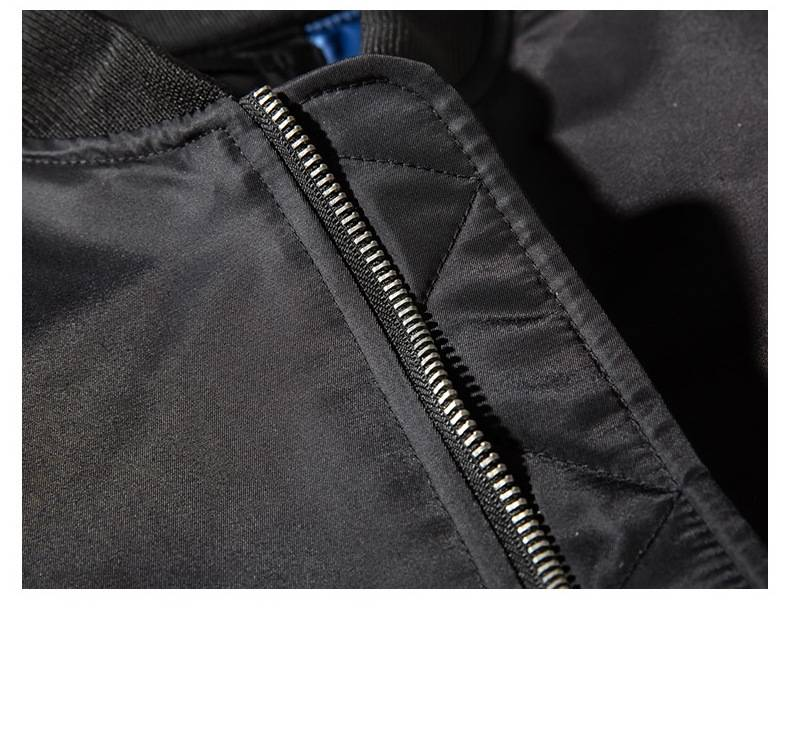 Unisex Bomber Jacket With Quilted Lining, Lightweight Spring Outerwear For Men & Women, Slim Fit Stand Collar Zip-Up Jacket_voghion.com