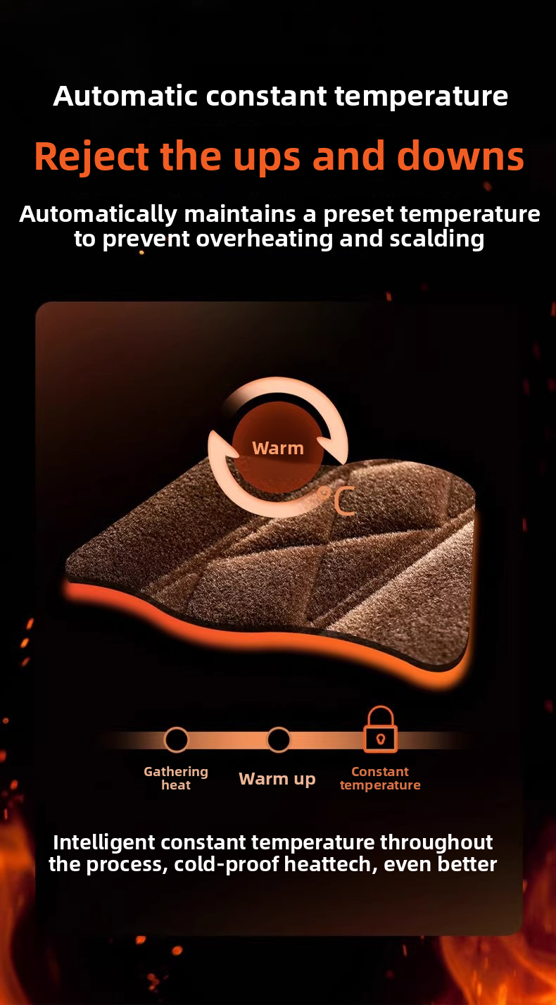 Graphene Heated Winter Single Car Electric Heating Modified Plush Seat Cushion 12V 24V Warm_voghion.com