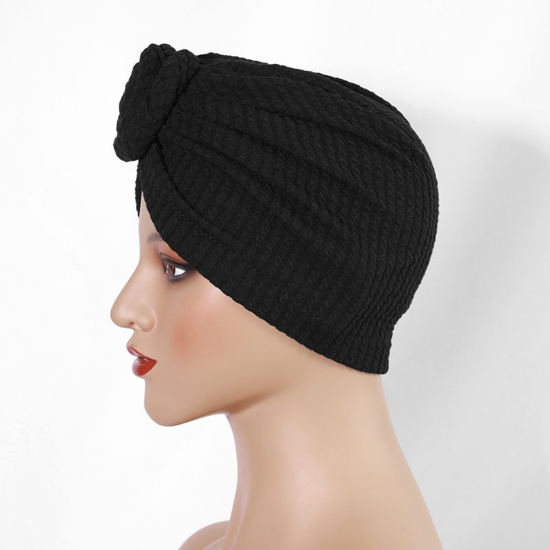 Thickened Elastic Flower Headscarf Hat - Ethnic Style Twisted Warm Hat (Fashionable & Versatile, European & American Design, Winter Headwear)_voghion.com