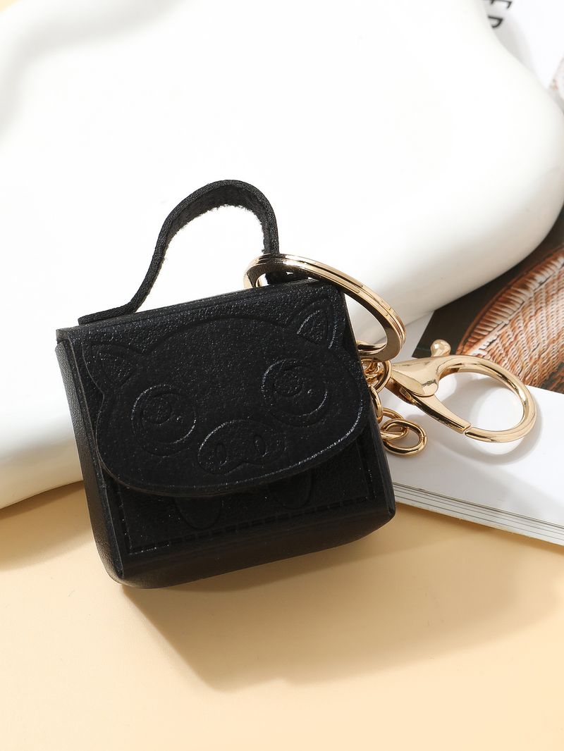 Portachiavi in pelle PU con ciondolo per borsa, portachiavi creativo e semplice, per uomo e donna, in pelle, universale, in metallo_voghion.com