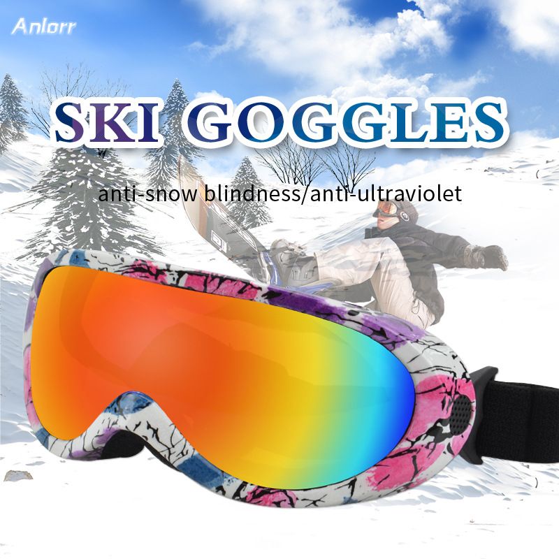 Adult single-layer ski with REVO coating for UV protection and snow blind skiing goggles_voghion.com
