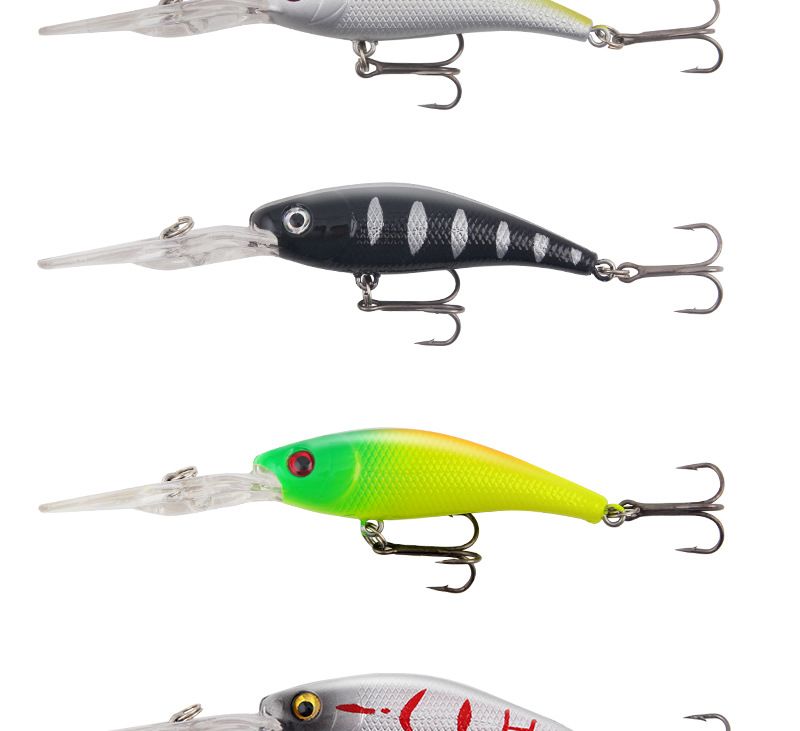 Leurre de pêche rigide à longue langue, appât artificiel pour ménés, 10 cm/9,2 g, simulation transfrontalière_voghion.com