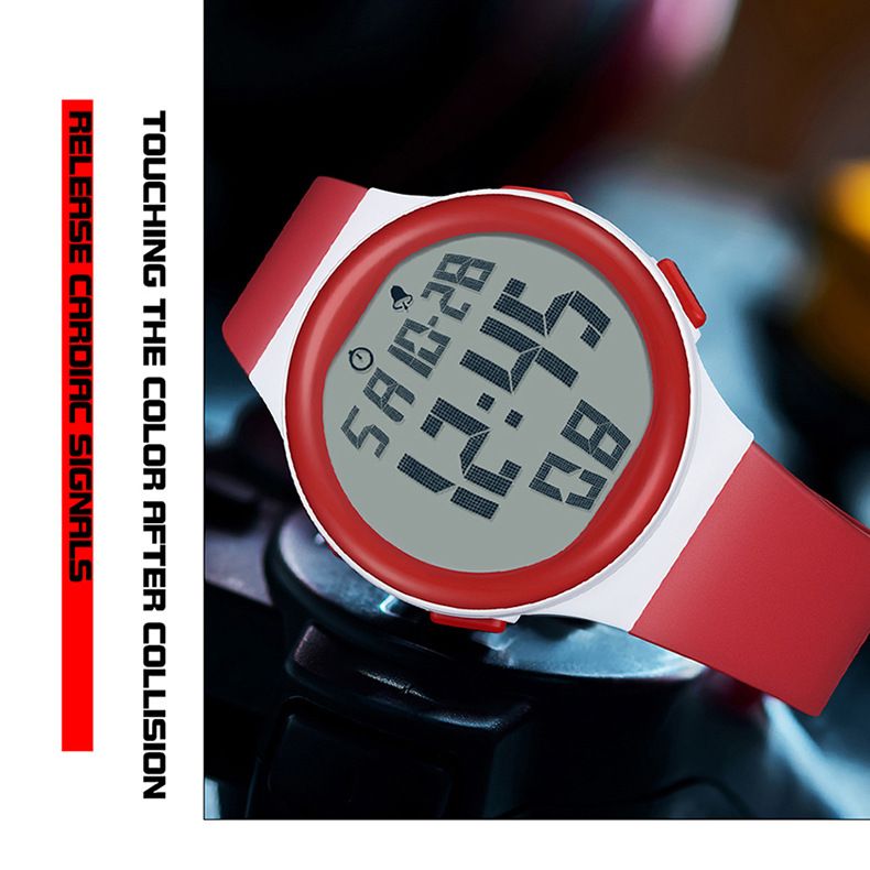 Digital Sports Watch For Men – 50M Waterproof, LED Backlight, Day & Date Display – Lightweight TPU Strap Student Watch Sports Watch_voghion.com