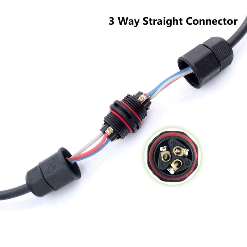 1 Piece P68 Waterproof Connector Assembly Type Wire And Cable Quick Connector 2/3/4/5PIN Outdoor LED Lighting Sealed Connector_voghion.com
