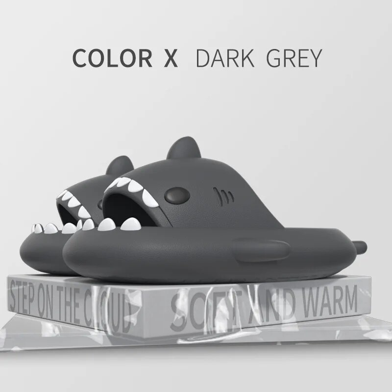 Shark Slides Γυναικείες σαγιονάρες Σπίτι Ζευγάρι Παιδικό Μπάνιο Flat παπούτσια Υπαίθρια παραλία Αστεία σανδάλια Ανδρικές παντόφλες_voghion.com