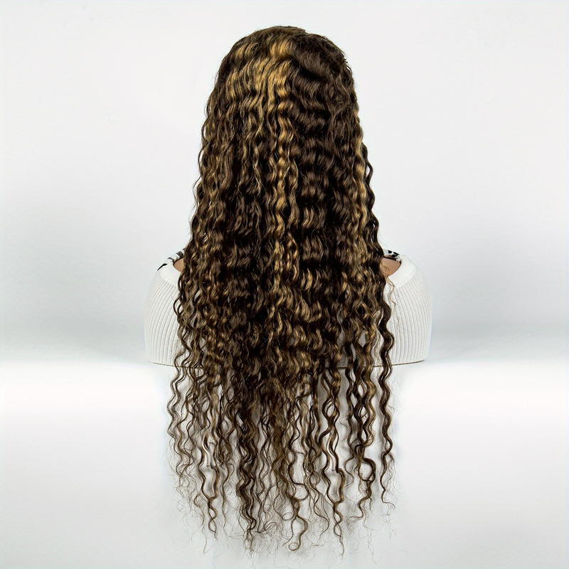 180%Densidad13x4EncajeFron Peluca de cabello humanoDestacadoOmbre13x4RizadoPeluca de cabello humanoBrasileñoRemyMielRubioOla profundaPeluca delantera30 pulgadas sexy, desprendimiento mínimo,_voghion.com