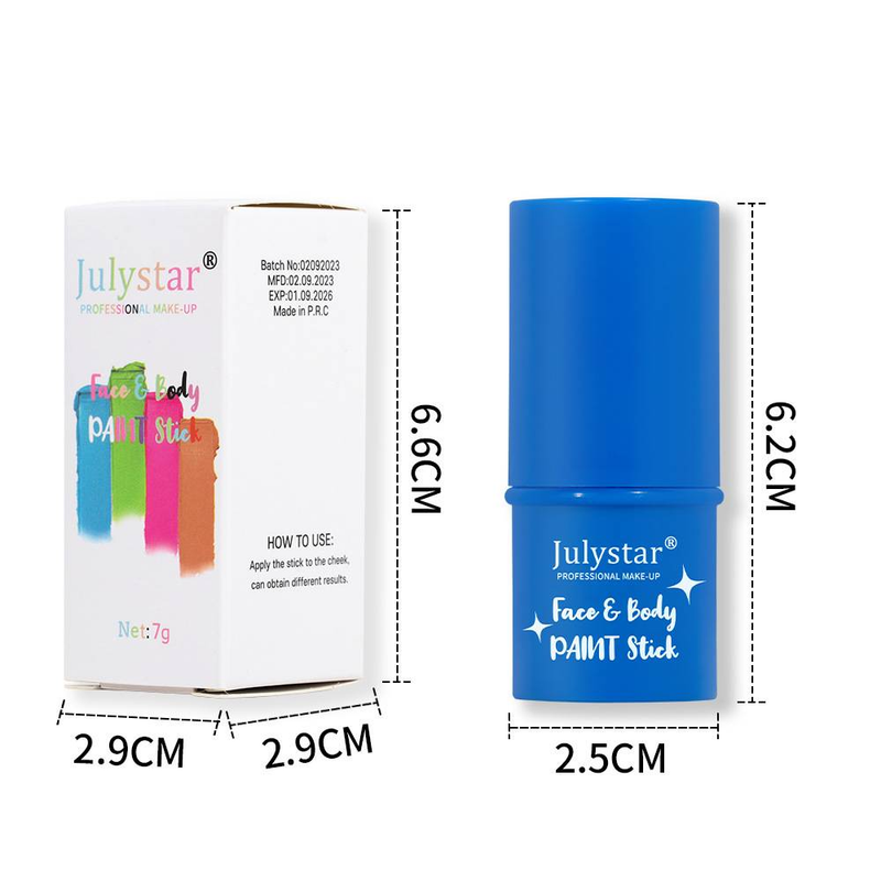 Helovīna krāsas krēma sejas acu ēnas Fluorescējoša, ātri žūstoša, ūdenī šķīstoša krāsas zīmulis_voghion.com