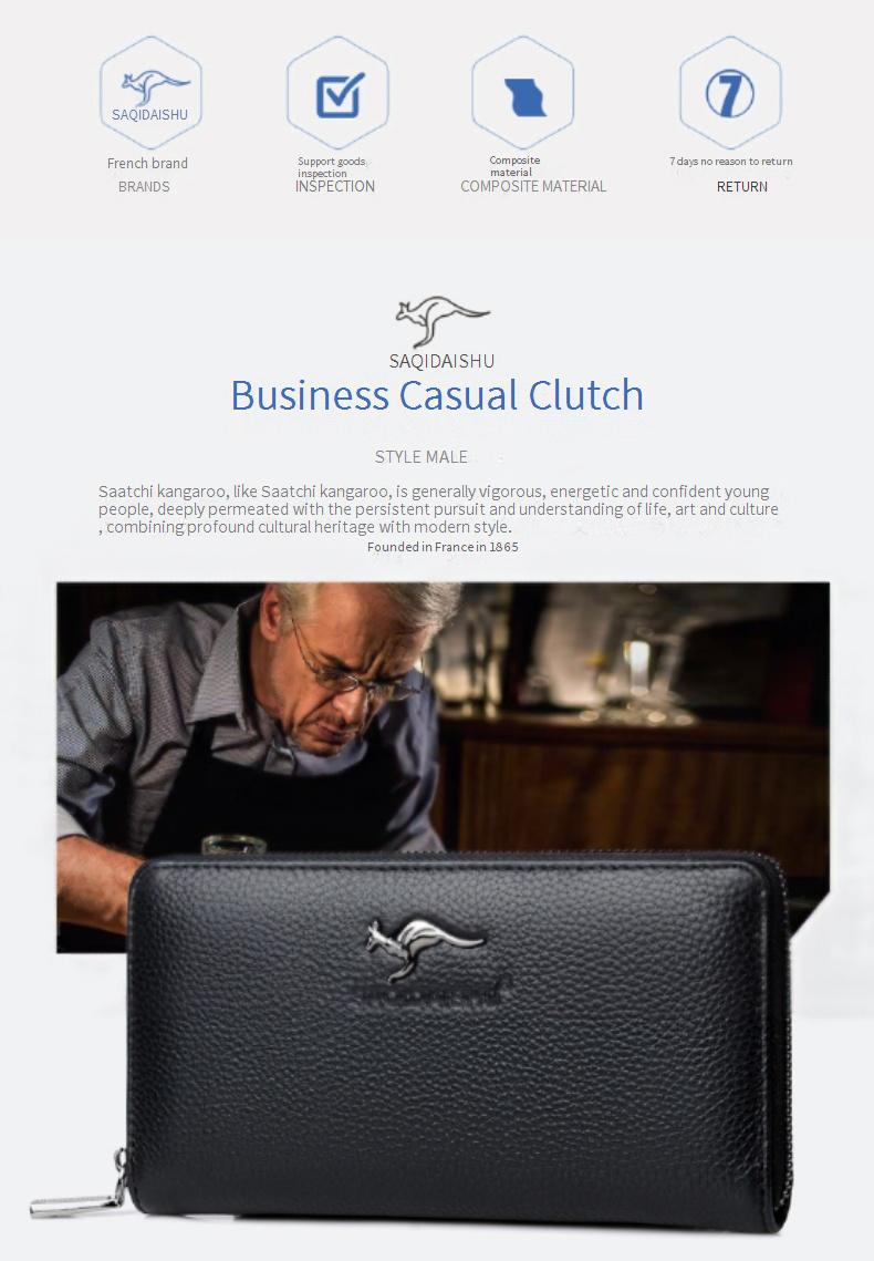 Herrentaschen Geschenk Link Clutch Geldbörse Kartenhalter Schlüsseltasche_voghion.com