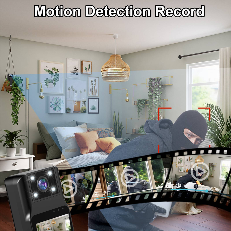Nytt trådløst WIFI 4K utendørs sportssykkelkamera med HD-nattsyn, politiopptaker, magnetisk sugekraft_voghion.com