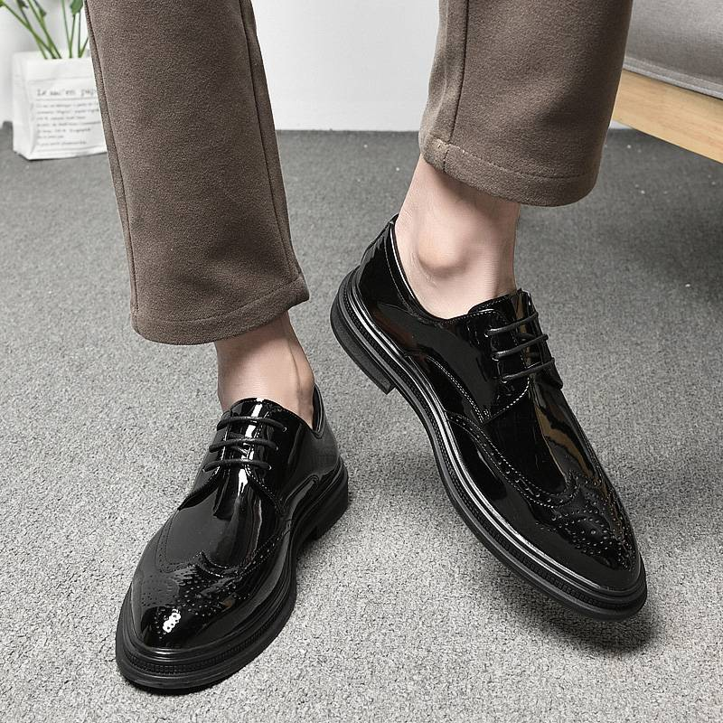 Men Shoes Mens Business Dress Retro Gentleman Formal Carved Brogue Formal Shoes Men High Quality Casual Shoes_voghion.com
