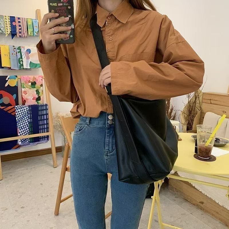 Echte Markendesigner-Frauentaschen Hochwertiges Leder Schulter Crossbody Messenger Tote Bag Große Handtasche_voghion.com