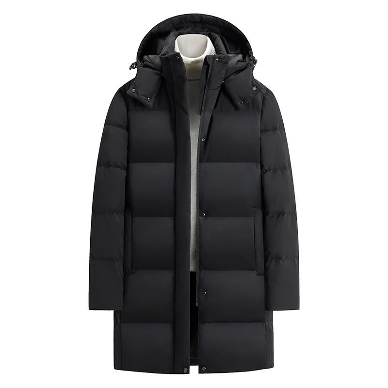 Unisex Extreme Cold Weather Down Jacket – 90% White Duck Down, 600 Fill Power, Waterproof Ski Parka (Black/Red/Navy)_voghion.com
