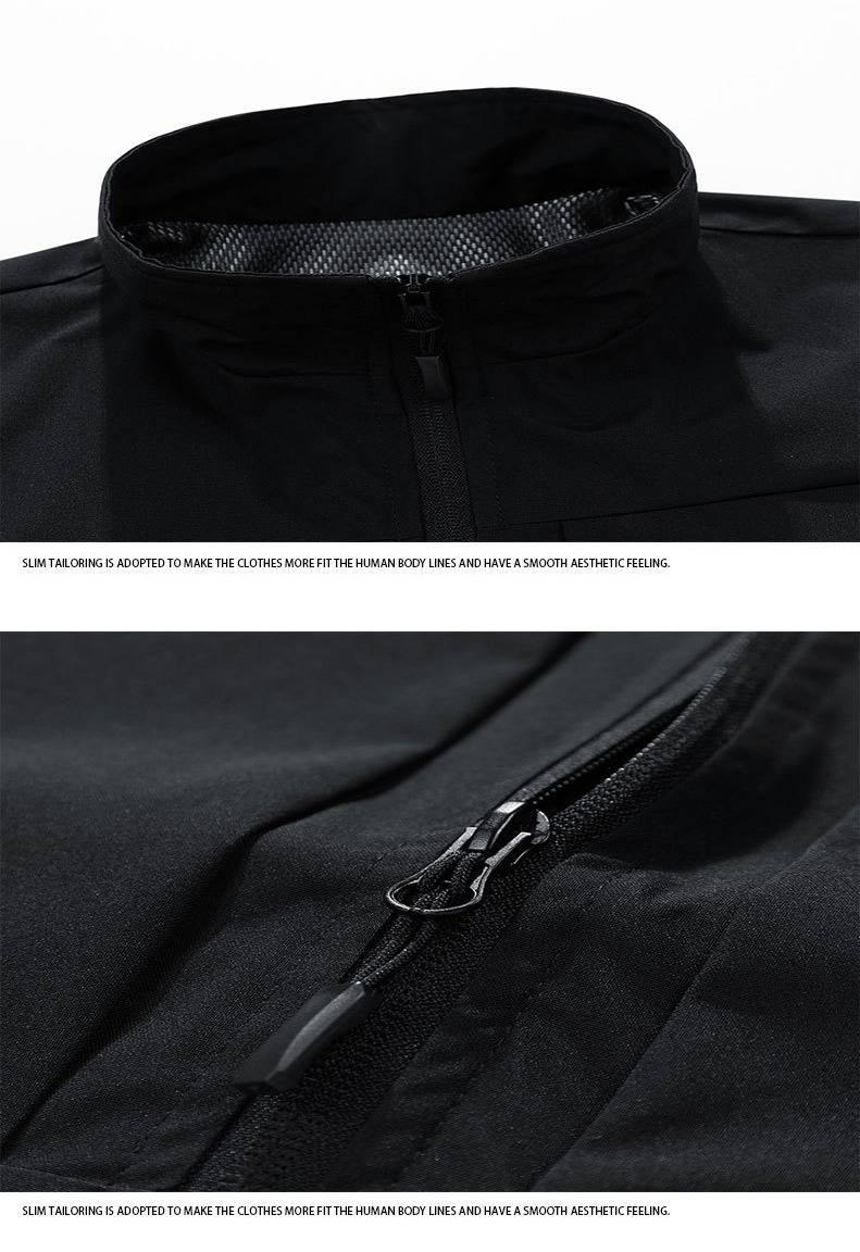 Men's Lightweight Windproof Vest Jacket - Breathable Workwear Sleeveless Zip-Up With Utility Pockets (Black/Khaki/Navy/Cream/Olive Green)_voghion.com