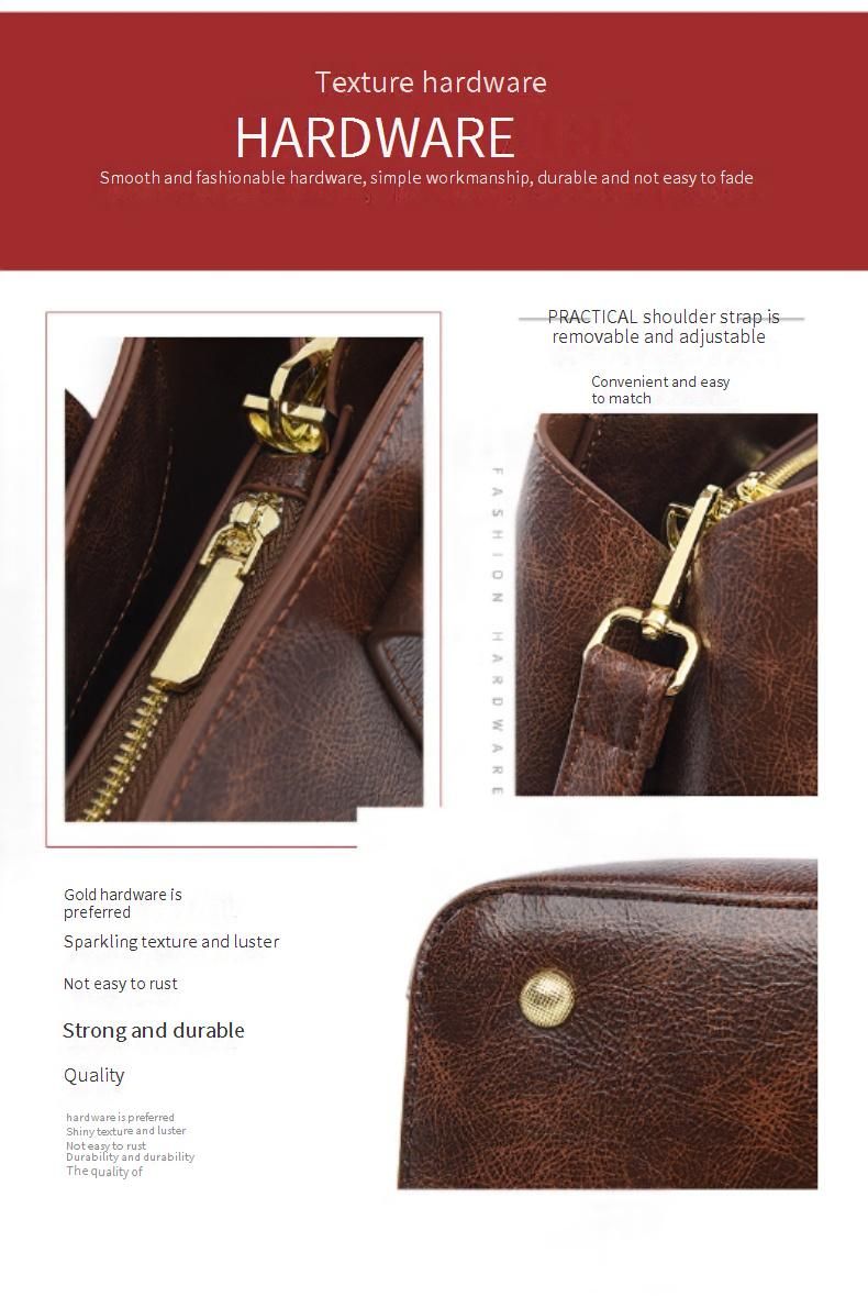 LEMON KOKO Damenhandtasche – Stilvolle Schultertasche aus PU-Leder mit mehreren Fächern, geräumig und leicht für Arbeit und Reisen (Dunkelbraun)_voghion.com