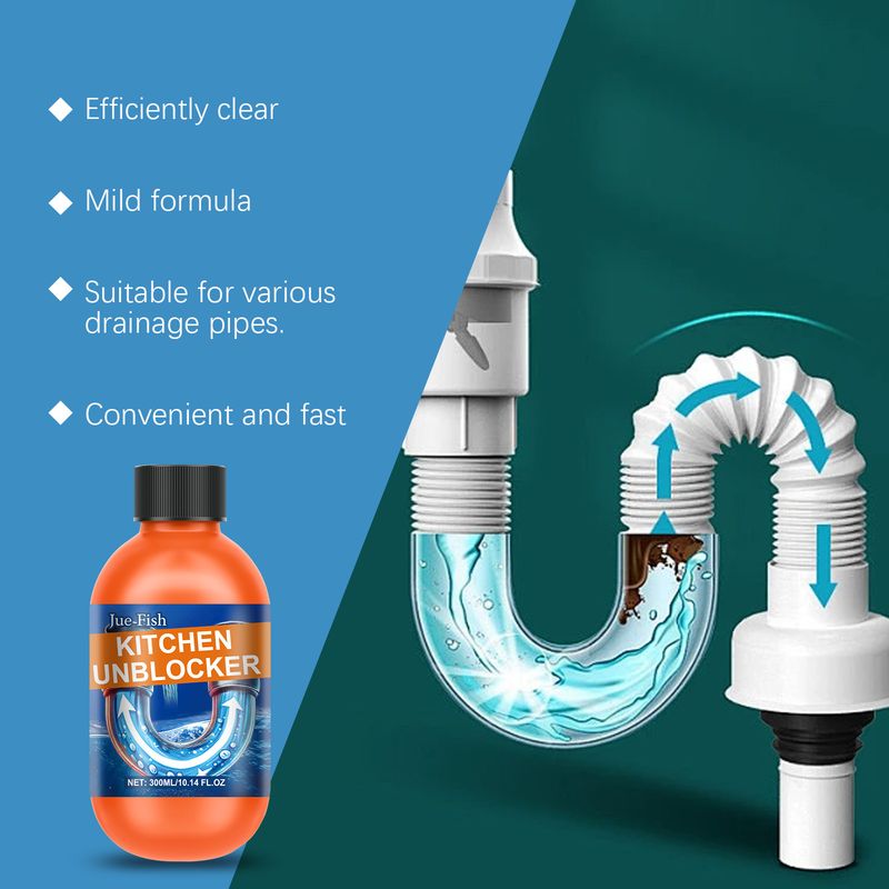 Jue-Fish Drain Clogging Remover Pipe Sink Drain Kitchen Toilet Pipe Odor Cleaning_voghion.com