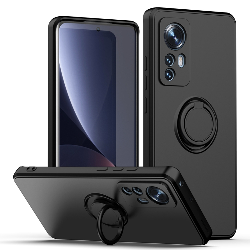 Etui z płynnego silikonu do Xiaomi Mi 12 12S Pro 11 Lite 5G NE Pokrywa Pierścień z uchwytem Etui na telefon do Xiaomi Mi 10S 10T Lite 11T_voghion.com