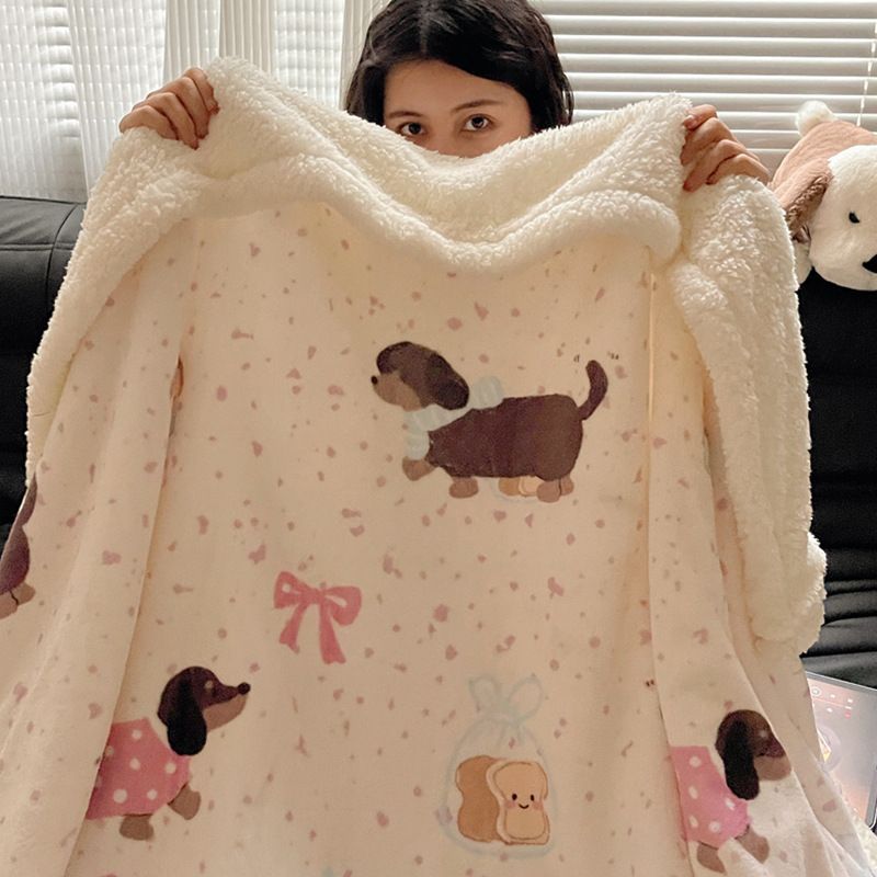 Coperta multifunzionale per divano e pisolino in velluto di latte di lana autunno/inverno 2025_voghion.com