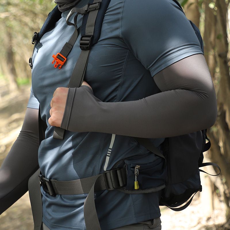 Men's Cooling Sun Mask Set - UPF 50+ Full Face Cover With Neck Protection & Arm Sleeves, Lightweight & Breathable For Cycling_voghion.com