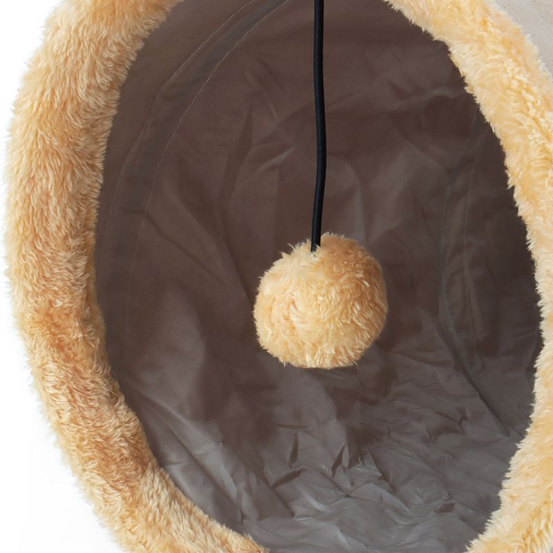 Puppy Pluche Bal Huisdier Speelgoed Tent Tunnel Buis Opvouwbare Opslag Fluwelen Kat Kanaal Boor Emmer_voghion.com