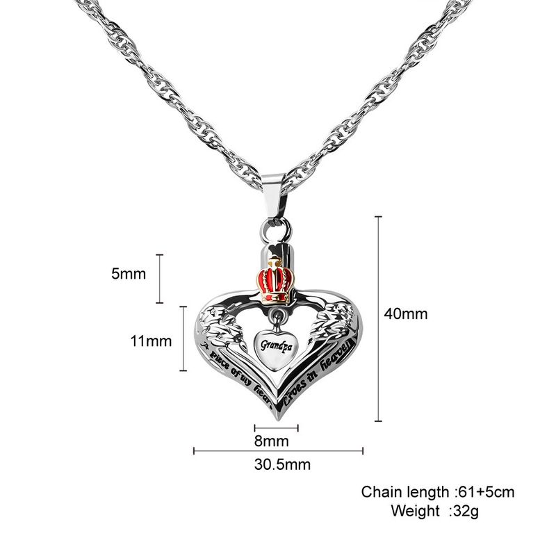 【50 % Rabatt auf unsere umfangreiche Kollektion】Personalisierter runder Ring in Form einer Parfüm-Aschenbox, dreidimensionale Herzkette_voghion.com