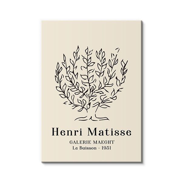 Minimalist Nordic Abstract Black And White Line Figure Matisse Hanging Living Room Spray Decorative Poster Canvas_voghion.com