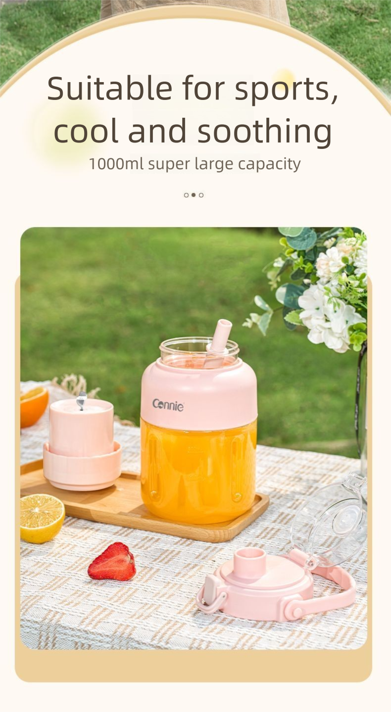Kangli Juicer Small Portable Large Capacity Household Ton Juicing Cup Outdoor Wireless Fresh Juice Machine_voghion.com