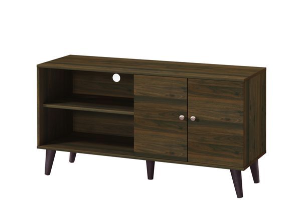 Amidon TV Stand For TVs Up To 47.3', With 2 Storage Shelves& 1 Cabinet, Modern Entertainment Centre For TV In Living Room In Walnut_voghion.com