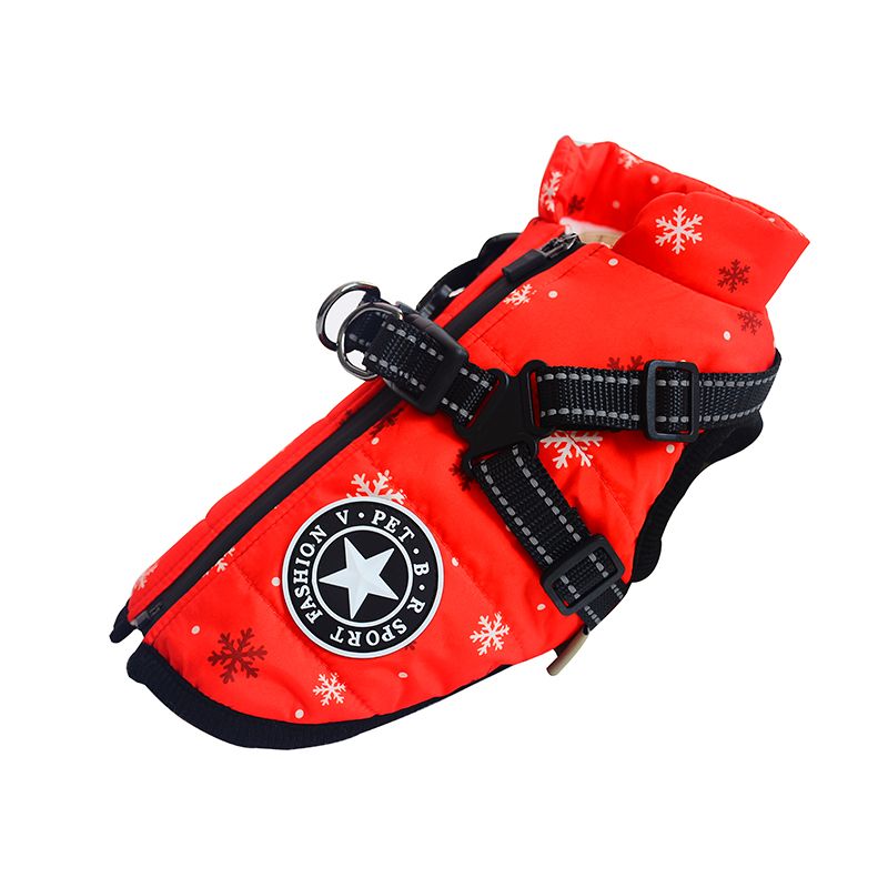 Winter Warm With Belts, Waterproof Jacket Large Dogs For Labrador, Chihuahua, French Bulldog, Outdoor Dog Clothing By PawParty Store_voghion.com