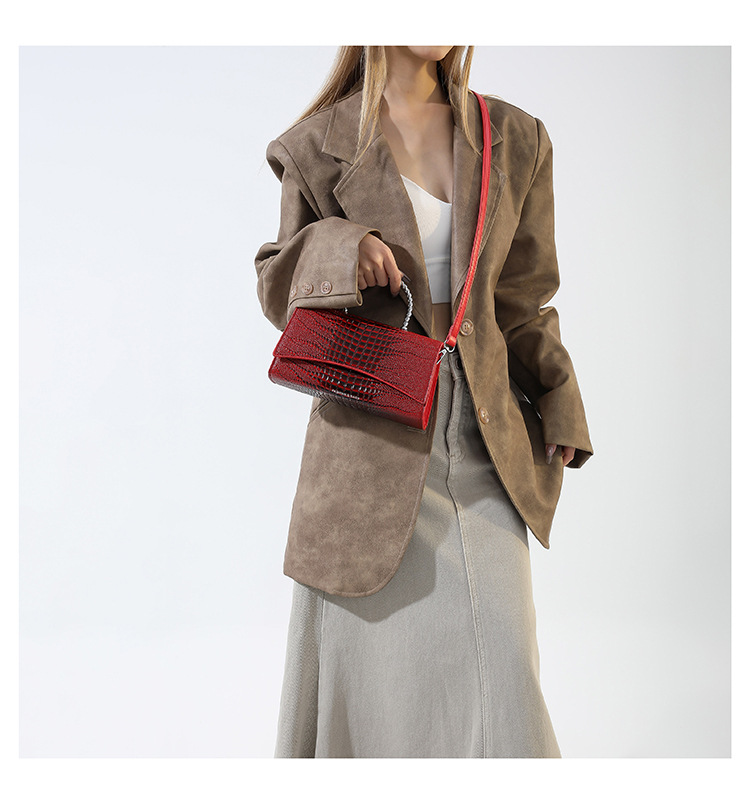 2024 Autumn/Winter New Soft Leather Handheld High End Fashion Women's One Shoulder Crossbody Bag High End Texture Underarm Women's Bag_voghion.com