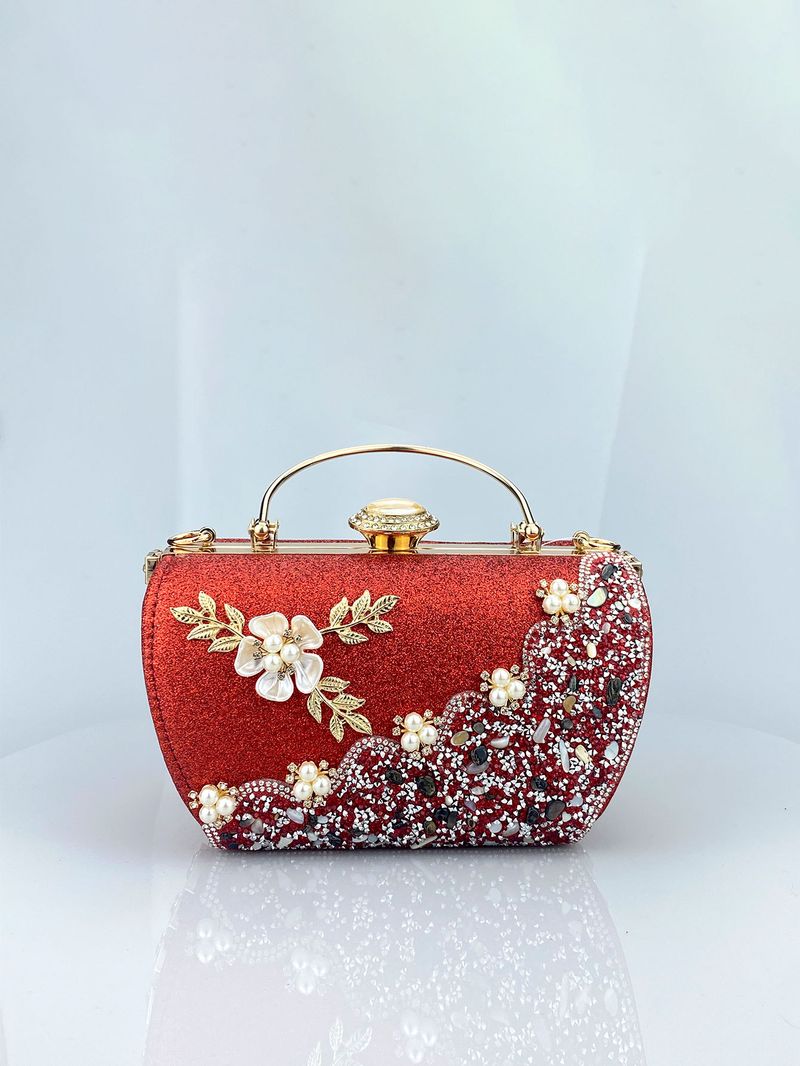 Nuova borsa da principessa 2023 con hardware, strass, decorazioni floreali, banchetti serali e occasioni formali, elegante_voghion.com